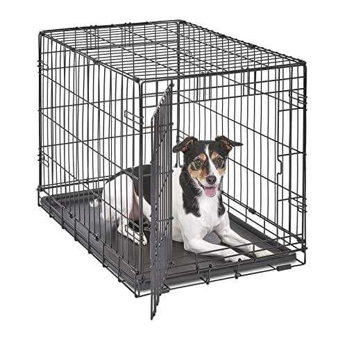 Offerta a tempo: New World Gabbia per cani in metallo pieghevole con porta singola, 76 cm, maggiore sicurezza, con vaschetta a prova di perdite, per razze di taglia media - 0.00% da 37.49 € a 37.49 €