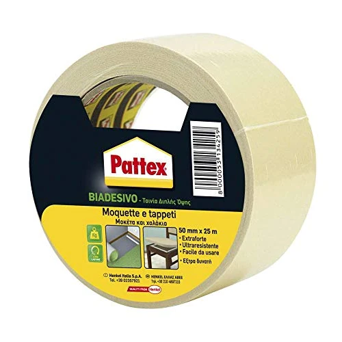 Limited offer: Pattex 50mm x 25m Double Sided Tape for Carpets and Other Flooring from 16.41 EUR to 16.41 EUR (save 0%)