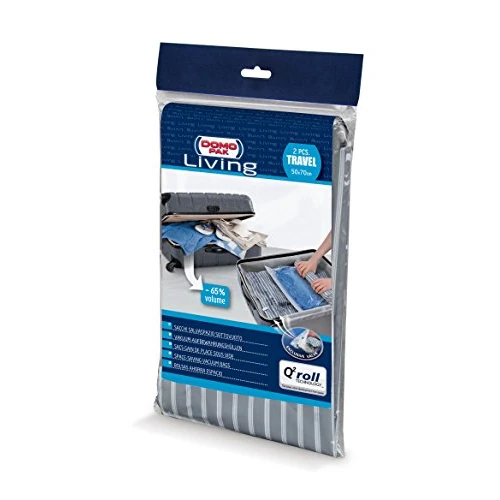 Offre limitee: Domopak Living 8001410070685 Set 2 Étuis sous Vide Travel Large, Plastique, Transparent, 0.2 x 50 x 70 cm de 6.00 EUR a 6.00 EUR (economie 0%)