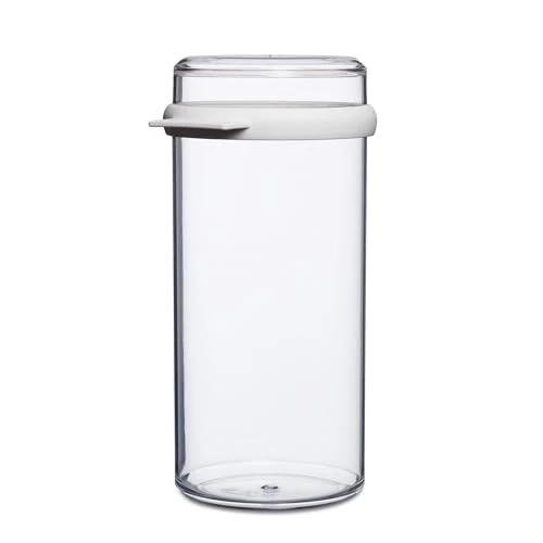 Mepal - Boîte à Biscuits Stora - Boîte de Conservation étanche pour le Stockage des Biscottes - Récipient de Stockage étanche - Idéal pour L'organisation de la Cuisine - 1900 ml - Transparent & White