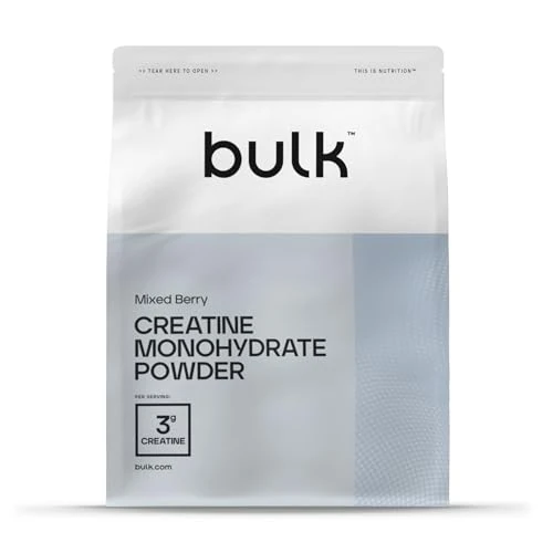 Offerta a tempo: Bulk Creatina Monoidrato Polvere 500 g | 147 porzioni | Creatina micronizzata pura | Frutti di bosco | Vegano e Halal | Ideale per fitness, allenamento e palestra | Si scioglie facilmente - 4% da 13.99 € a 13.49 €