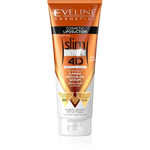 Limited-time offer: Eveline Cosmetics Slim Extreme 4D Liposuction Serum - Intensive Slimming & Reshaping Serum with Lipocell-Slim™, Isocell Slim, L-Carnitine, Q10, and Ginkgo Extract - 250 ml from 8.24 £ to 7.85 £ (save 5%)