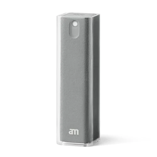 Limited-time offer: am Screen Cleaner Mist Spray – Includes Harm-Free Liquid with Microfibre Cloth for iPhone 15, iPhone 14, Smartphones, Tablets – Refillable & Eco-Friendly, 1 Pack, Grey from 11.95 £ to 11.95 £ (save 0.00%)