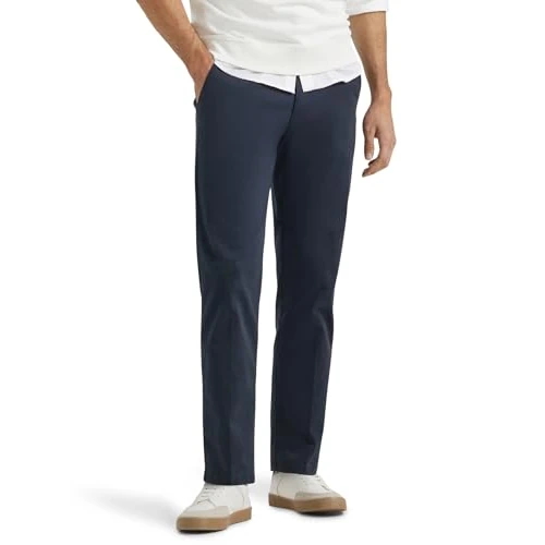 Limited-time offer: Lee Herren Jeans Flat Front Straight XM, Regular Fit, Straight Leg, Navy, 32W / 30L from 55.41 £ to 55.41 £ (save 0.00%)