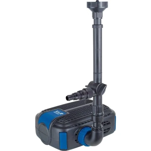 T.I.P. Pond Pump Water Feature 1.500l/h Flow Rate, 2.3 m delivery Height, WPF 1500 S Watercourse Fountain Filter (with Three Water Games, Integrated Filter, 3-Way Valve) 30425, Black