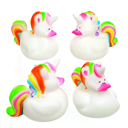 Offerta a tempo: Baker Ross Paperelle Unicorno Arcobaleno in Gomma Perfette da Regalare alle Feste dei Bambini per Giocarci (confezione da 4) - 51% da 10.28 € a 4.99 €
