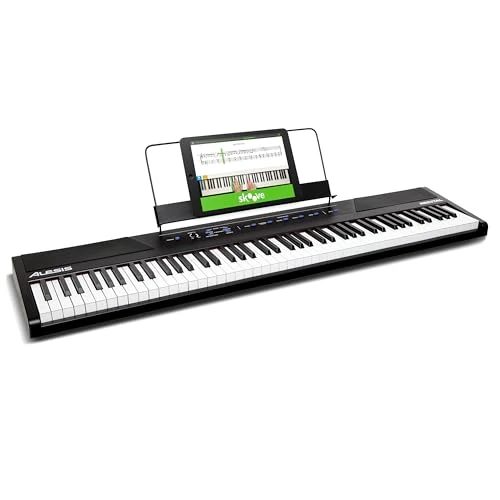 Offerta a tempo: Alesis Recital - Pianoforte Digitale con 88 Tasti Semi Pesati, Casse Integrate, 5 Suoni e Lezioni - 15% da 259.99 € a 220.25 €