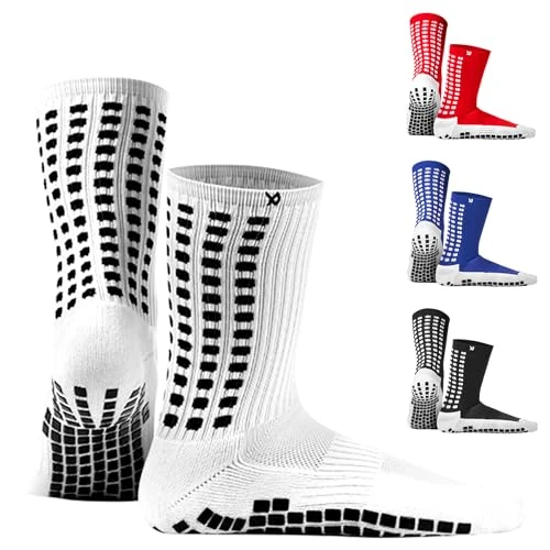 Limited-time offer: LUX SPORTS Football Grip Socks - One Size, White - Non-Slip Traction & Grip Socks Football - Moisture-Wicking Comfort & Sports Traction - Reinforced Padding & Grippy Anti-Blister Liner from 12.99 £ to 12.99 £ (save 0.00%)