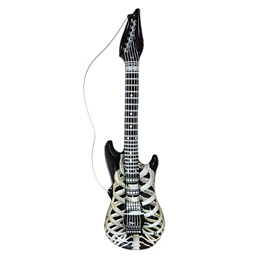W WIDMANN MILANO Party Fashion - Nadmuchiwana gitara, długość ok. 105 cm, instrument, gitara powietrzna, impreza tematyczna, karnawał