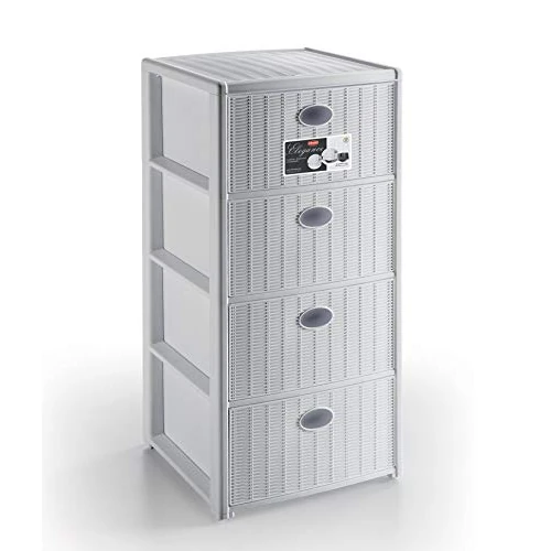 Limited-time offer: Stefanplast Elegance Drawers Unit, White, 40 x 40 x 80 cm from 102.97 GBP to 102.97 GBP (save 0%)