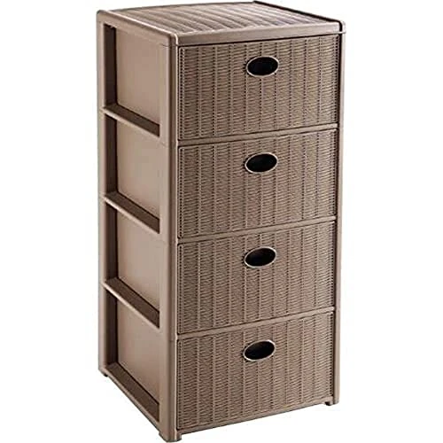 Stefanplast Elegance commode 4 tiroirs, taupe