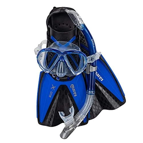 Limited-time offer: Mares Set Marea X-One - Adult Snorkelling Kit with Silicone Mask, Channel Thrust Adjustable Fins, Semi-Dry Snorkel with Valve from 67.17 £ to 52.80 £ (save 21%)