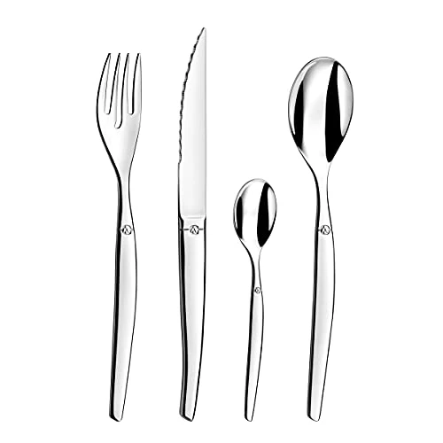 Amefa Jet Lag Set Posate, Acciaio Inossidabile, Argento, 13.5x7x26.5 cm, 16 unità