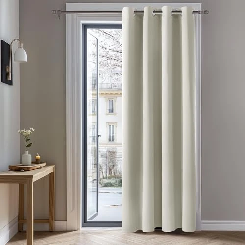 Oferta limitada: Deconovo Cortinas Dormitorio Salon Opacas Moderna con Ojales, Cortinas Termicas Aislantes Frio y Calor 140x260 cm(Ancho x Alto) Beige Claro, 1 Pieza de 20.45 € a 18.90 € (ahorro 8%)
