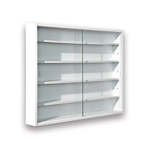 Oferta limitada: Easy Home Simply A20 - Vitrina de madera MDF y vidrio, Blanco de 55.99 EUR a 55.99 EUR (ahorro 0%)