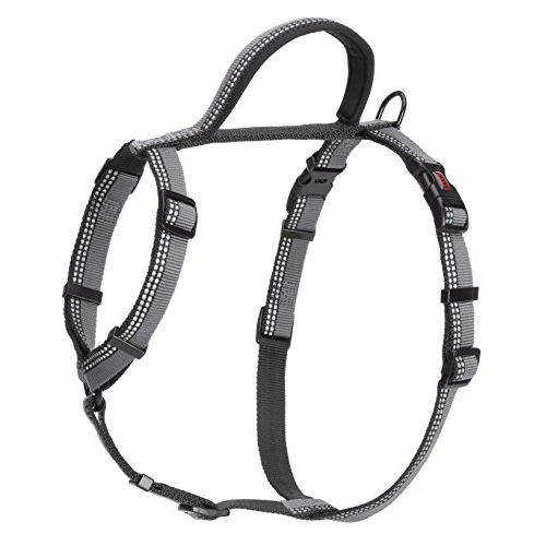 Offerta a tempo: Pettorina da passeggio HALTI - pettorina anti-trazione con impugnatura, leggera, catarifrangente e regolabile, ideale per l’addestramento. Ideale per cuccioli e cani piccoli (Taglia XS, Nero) - 30% da 24.99 € a 17.47 €