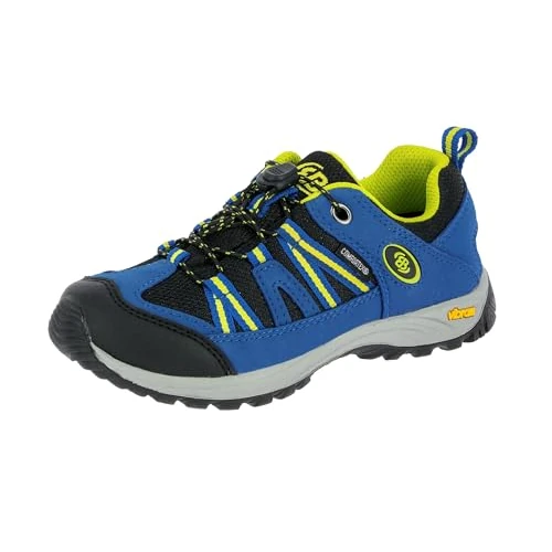 Brütting Zapatillas de Senderismo Unisex para niños Ohio Low Trekking & Senderismo, Azul y Negro limón, 39 EU