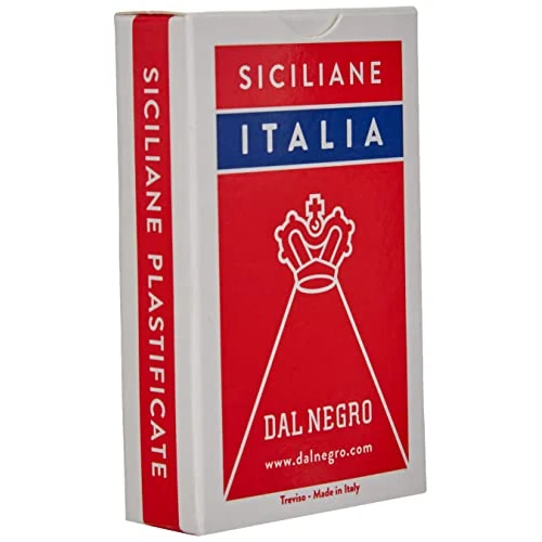 Offerta a tempo: Dal Negro - Mazzo di carte Sicilliane Italia, composto da 40 carte in cartoncino, ideali per giocare a scopa e briscola. - 0.00% da 10.24 € a 10.24 €