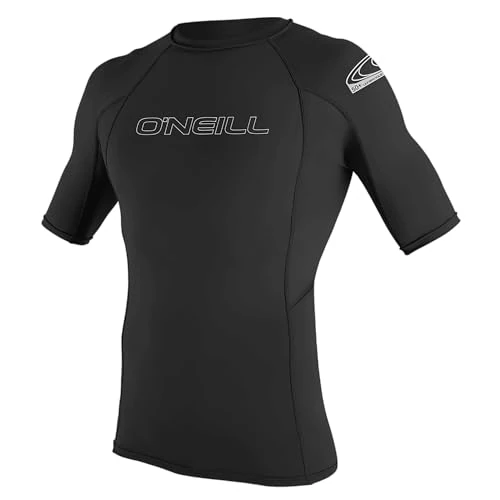 Offerta a tempo: ONeill Wetsuits – Maglia da Muta da Uomo Basic Skins Crew Rash Vest, a Maniche Corte, Uomo, Basic Skins S/S Crew, Nero, S - 33% da 29.95 € a 19.99 €
