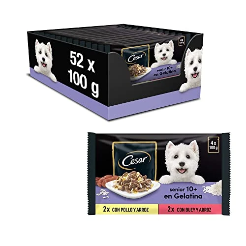 Offerta a tempo: Cesar 10+ Senior - Selezione in Gelatina 13 x (4 x 100g) - 28% da 24.83 € a 17.81 €