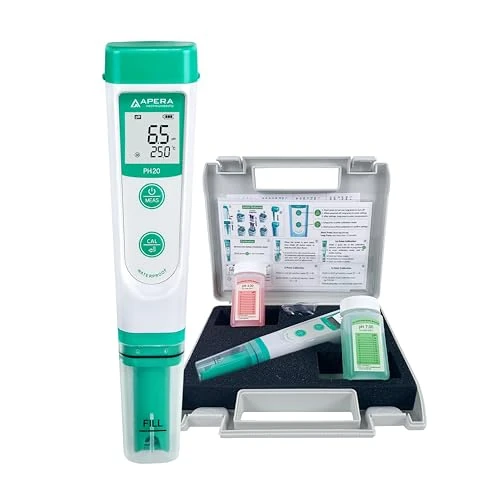 Offerta a tempo: Apera Instruments AI209 PH Tester Economico e Tascabile, PH20 Impermeabile, Accuratezza 0.1, Range 0 – 14.0, Kit Completo - 11% da 91.63 € a 81.67 €
