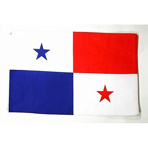 Limited offer: AZ FLAG - Panama Flag - 2x3 Ft - Light Polyester Panamanian Banner with Two Brass Eyelets - Fade Resistant - Vivid Colors - 2' x 3' Feet - 90x60 Cm from 8.45 USD to 8.45 USD (save 0%)