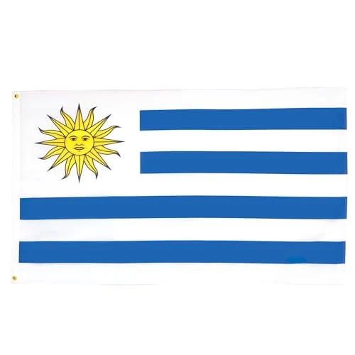 Offre limitée : AZ FLAG - Drapeau Uruguay - 90x60 cm - Polyester léger - Drapeau Uruguayen Avec Oeillets Métalliques Intégrés - 40g de 5.95 € à 5.95 € (0.00% de remise)