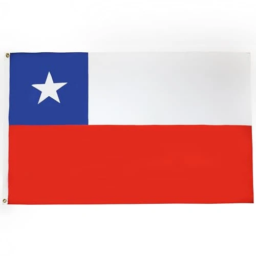 Offerta a tempo: AZ FLAG Bandiera Cile 90x60 cm Cilena Poliestere Leggero 2 Occhielli | Uso interno bandiera decorativa Chile doppie cuciture e bordi rinforzati con occhielli metallici - 36% da 9.25 € a 5.95 €