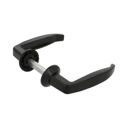 Limited-time offer: Amig – Aluminium Handle Set – Handle Size 105 x 45 mm – Door Thickness 35-45 mm – Ø35 mm Rose – Black Colour – Ideal for Interior and Exterior Passage and Entrance Doors from 9.06 £ to 9.06 £ (save 0.00%)