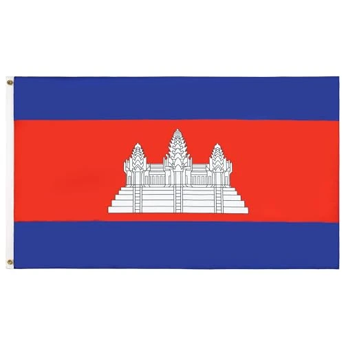 Oferta limitada: AZ FLAG - Bandera Camboya - 150x90 cm - Bandera Camboyana 100% Poliéster ligero Con Ojales de Metal integrados - 80g de 6.88 EUR a 6.88 EUR (ahorro 0%)