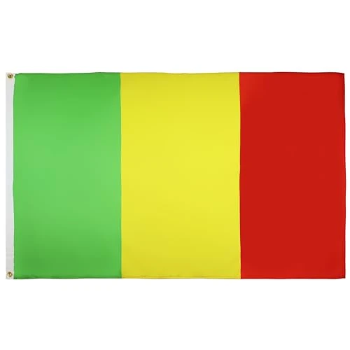 Limited-time offer: AZ FLAG Mali Flag 150x90 cm Malian Banner Light Polyester 2 Grommets from 5.09 £ to 5.09 £ (save 0.00%)