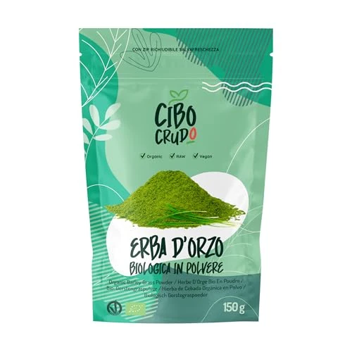 Hierba De Cebada En Polvo Orgánico - 150g. Rico en Clorofila. Fuente de Vitaminas Minerales Potasio Calcio y Hierro. Barley Grass Juice Powder o Green Magma.