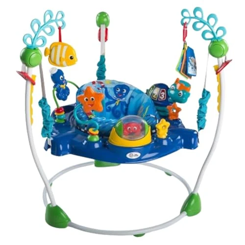 Offerta a tempo: Baby Einstein, Centro Giochi e Attività Neptune's Ocean Discovery, 15 Giochi e Attività, 3 Lingue, Girello con Musica e Luci, Sedile Girevole a 360°, Regolabile, a Partire da 6 Mesi - 0.00% da 99.99 € a 99.99 €