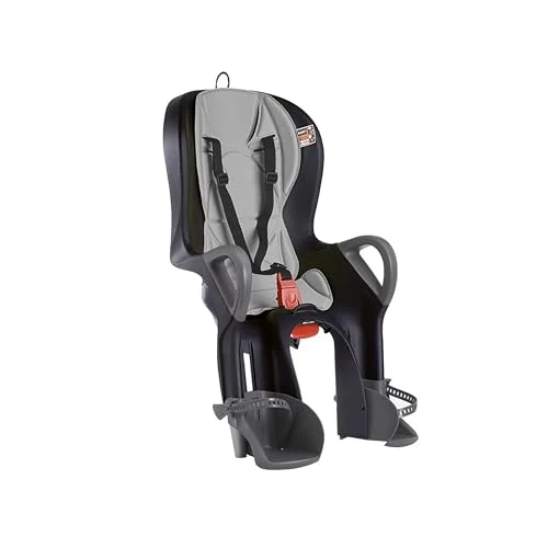 Offerta a tempo: OKBABY 10+ - Seggiolino da Bicicletta Posteriore per Bambini fino a 22 kg, Reclinabile - Nero e Grigio - 35% da 113.20 € a 73.40 €