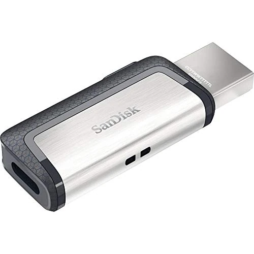 SanDisk 128GB Ultra Dual Drive Flash Drive with reversible USB Type-C and USB Type-A connectors, for smartphones, tablets, Macs and computers