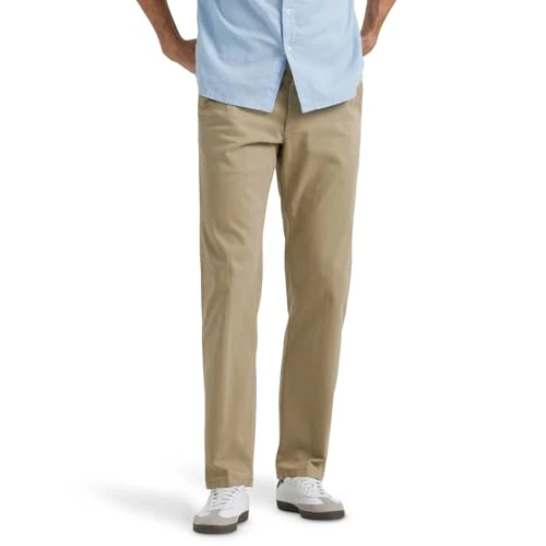 Tijdelijke aanbieding: Lee Herren Jeans Flat Front Straight XM, Regular Fit, Straight Leg, ORIGINLKHAKI, 38W / 34L van 75.00 € naar 42.27 € (44% korting)