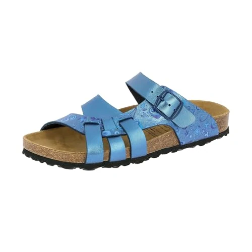 Zeitlich begrenztes Angebot: Lico Damen Bioline Flora Hausschuh, Blau, 41 EU von 30.99 € auf 30.99 € (0.00% Rabatt)