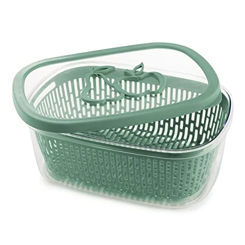 Oferta limitada: Snips, Recipiente guarda Alimentos Fruta 4 Lt, Botes Cocina Almacenaje 28,5 x 20,5 x 11 cm, Envase Alimentos con Rejilla interior, Verde, Made in Italy, 0% sin BPA ni ftalatos de 16.99 EUR a 16.99 EUR (ahorro 0%)