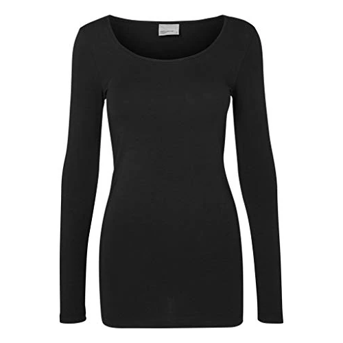 Offre limitée : VERO MODA Maxi My Soft - T-Shirt à Manches Longues - Femme - Noir (Black) - X-Small/Small (Taille Fabricant: XS) de 15.90 € à 15.90 € (0.00% de remise)