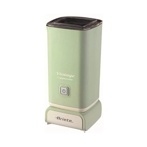 Offerta a tempo: Ariete Cappuccinatore Vintage 2878, Montalatte Elettrico Stile Retrò per Cappuccino e Cioccolata Calda, Montalatte Elettrico Cappuccino in 2 Minuti, Capacità 250ml, Potenza 500 W, Verde - 36% da 55.00 € a 34.99 €