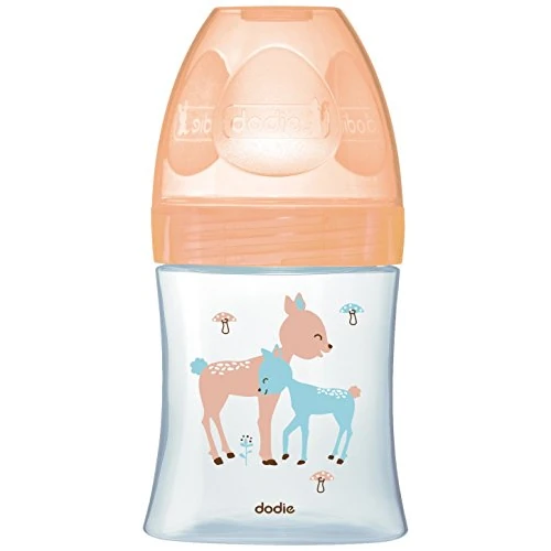 Oferta limitowana: Dodie Butelka dla niemowląt, antykolik Sensation+, szkło, beżowy, jeleń, 150 ml, 0-6 miesięcy, płaska przyssawka, rzeka 1 z 49.21 zł na 49.21 zł (oszczędź 0.00%)