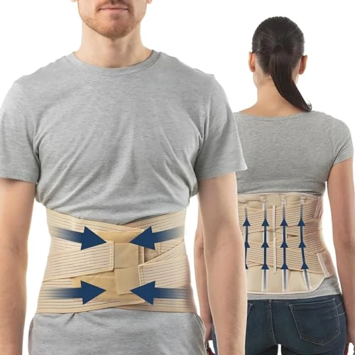 Offerta a tempo: aHeal Fascia lombare supporto schiena | Fascia elastica lombare per donna e uomo | Busto ortopedico lombare | Fascia schiena lombare ortopedica | Fascia lombare donna | Taglia 6 Pelle - 0.00% da 41.50 € a 41.50 €