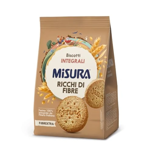 Misura Fibraextra Whole Wheat (Integrale) Bicuits Cookies 330g