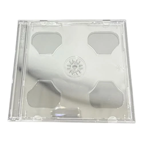 Dragon Trading Lot de 5 boîtiers transparents double CD DVD Blu-ray pour protéger vos disques – Peut contenir 2 disques de n'importe quel format