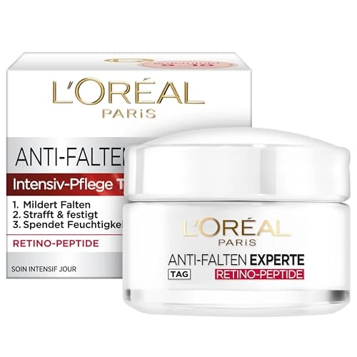 Offerta a tempo: L'Oréal Paris - Crema idratante per il viso, antietà per ridurre le rughe con peptidi retino, per una pelle più soda e morbida, esperto antirughe, 1 x 50 ml - 0.00% da 5.08 € a 5.08 €