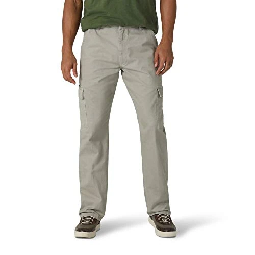 Zeitlich begrenztes Angebot: Wrangler Authentics Herren Twill Relaxed Fit Cargo Pant (Logan) Lässige Hose, Khaki Staub, 42W / 30L von 40.47 € auf 40.47 € (0.00% Rabatt)