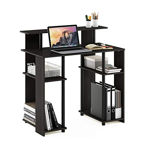 Offerta a tempo: Furinno JAYA Scrivania per computer dal design semplice, Noce - 0.00% da 76.99 € a 76.99 €