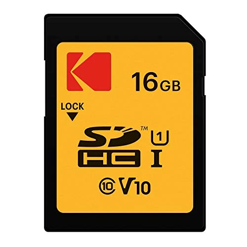 Offerta a tempo: 16GB Scheda SD Kodak SDHC Classe 10 Gold+ UHS-I U1 Ka.Blist [EKMSD16GHC10K] — 31% da 15,80 € a 10,91 €
