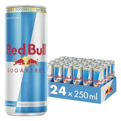 Red Bull Bebida Energética Sugarfree, Sin Azúcar, 24 x 250ml