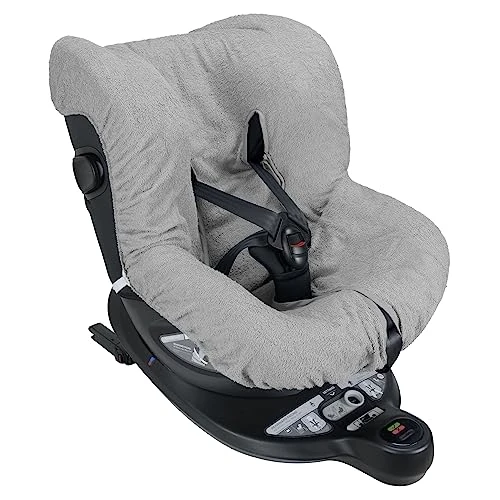 Offre limitée : Baby Idea Housse pour siège d'enfant auto universelle 0/18 kg en double éponge de coton, 100% coton, lavable avec passage, sangles - Fabriquée en Italie (Gris) de 26.90 € à 26.90 € (0.00% de remise)